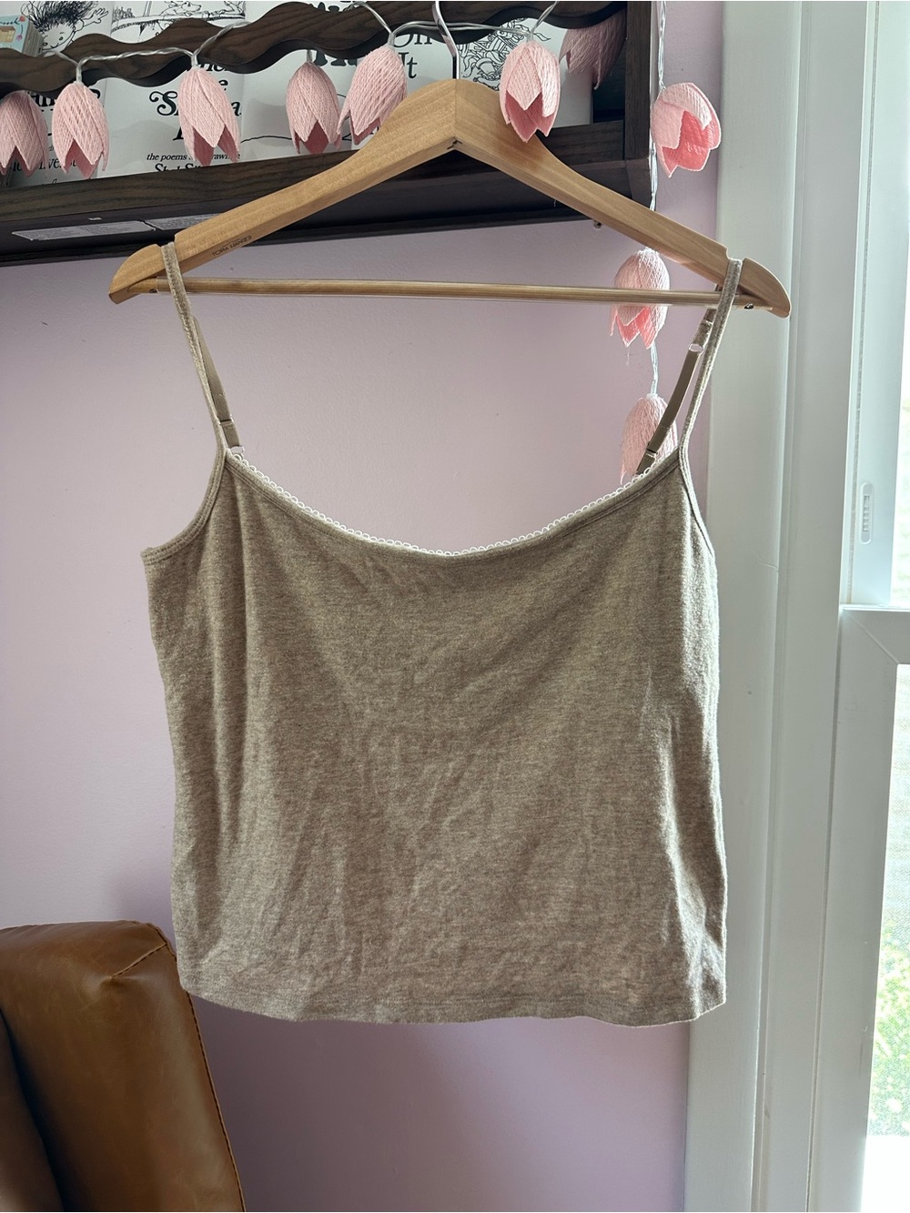 Abercrombie & Fitch Soft Lounge Cami - Oatmeal